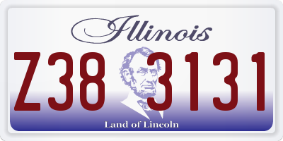 IL license plate Z383131