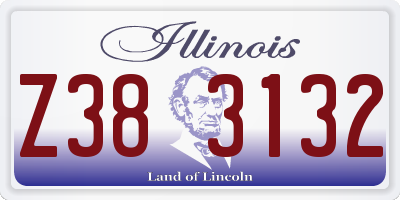 IL license plate Z383132
