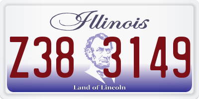IL license plate Z383149