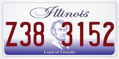 IL license plate Z383152