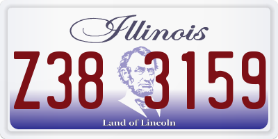 IL license plate Z383159