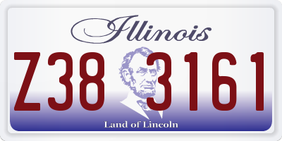 IL license plate Z383161