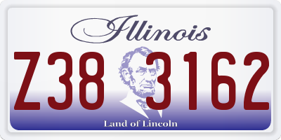 IL license plate Z383162