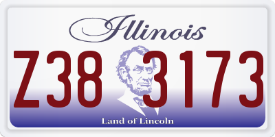IL license plate Z383173