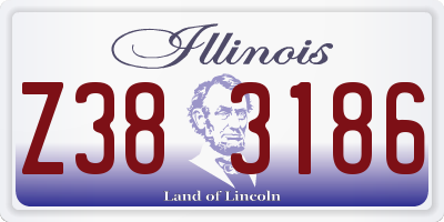 IL license plate Z383186
