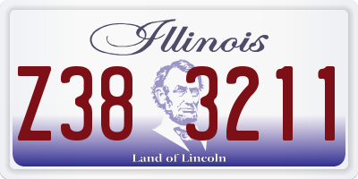 IL license plate Z383211