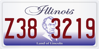 IL license plate Z383219