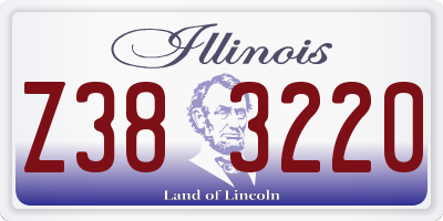 IL license plate Z383220