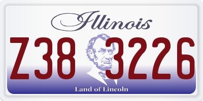 IL license plate Z383226