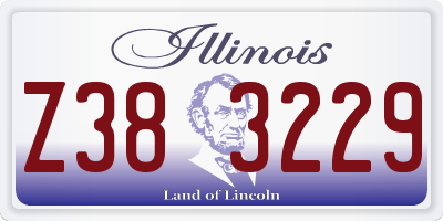 IL license plate Z383229