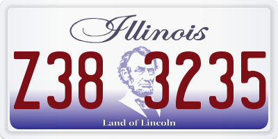 IL license plate Z383235