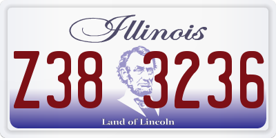IL license plate Z383236