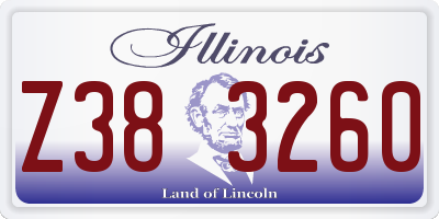 IL license plate Z383260