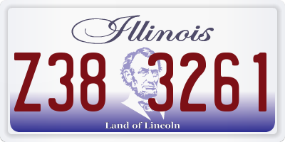 IL license plate Z383261
