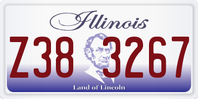 IL license plate Z383267