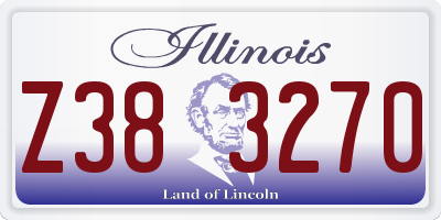 IL license plate Z383270