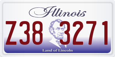 IL license plate Z383271