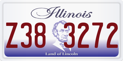 IL license plate Z383272