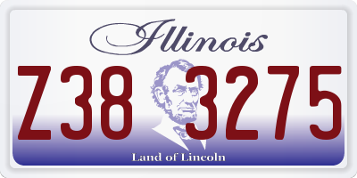 IL license plate Z383275