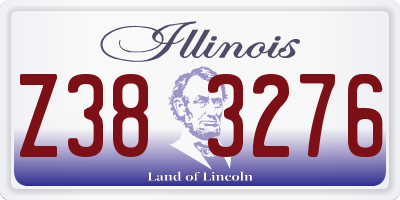 IL license plate Z383276