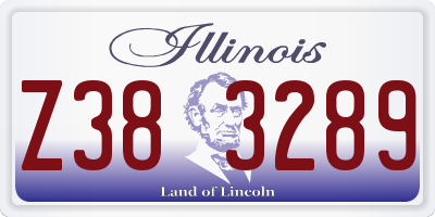 IL license plate Z383289