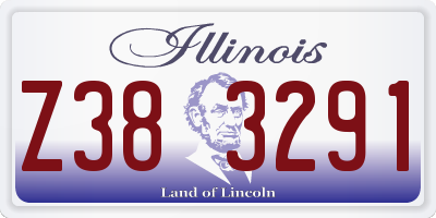 IL license plate Z383291
