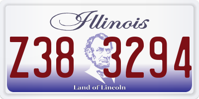 IL license plate Z383294