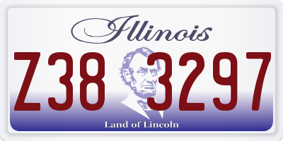 IL license plate Z383297