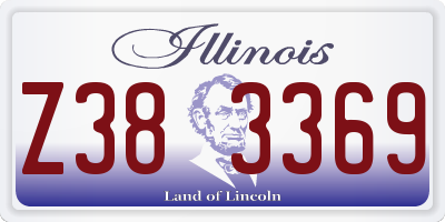 IL license plate Z383369