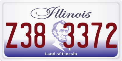 IL license plate Z383372