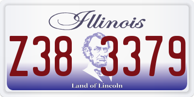 IL license plate Z383379