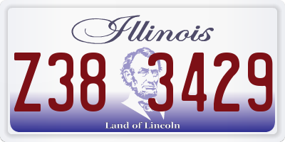 IL license plate Z383429