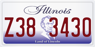 IL license plate Z383430