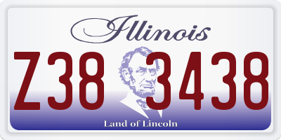 IL license plate Z383438