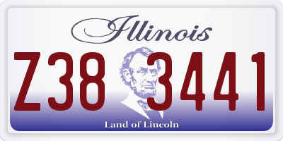 IL license plate Z383441