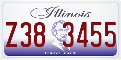 IL license plate Z383455