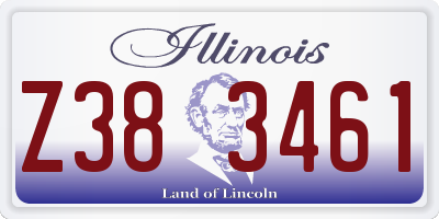 IL license plate Z383461