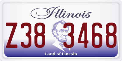 IL license plate Z383468