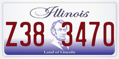 IL license plate Z383470