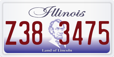 IL license plate Z383475