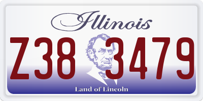 IL license plate Z383479