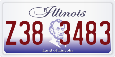 IL license plate Z383483