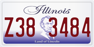 IL license plate Z383484