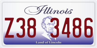 IL license plate Z383486