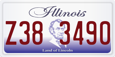 IL license plate Z383490