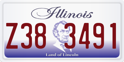 IL license plate Z383491