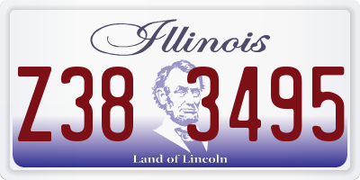 IL license plate Z383495