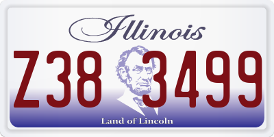 IL license plate Z383499