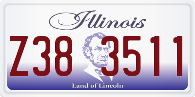 IL license plate Z383511