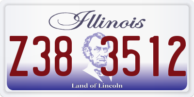 IL license plate Z383512